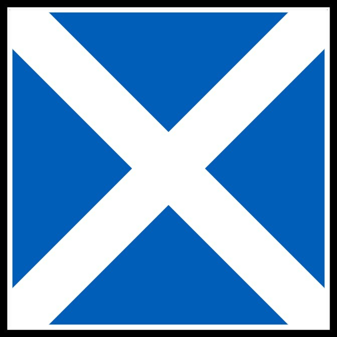 30 Custom Scotland Flag Personalized Address Labels