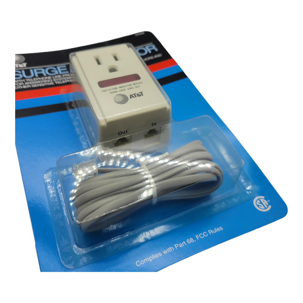 AT&T 24268 Surge Protector Electronics Protector Power Outlet Plug Noise Filter