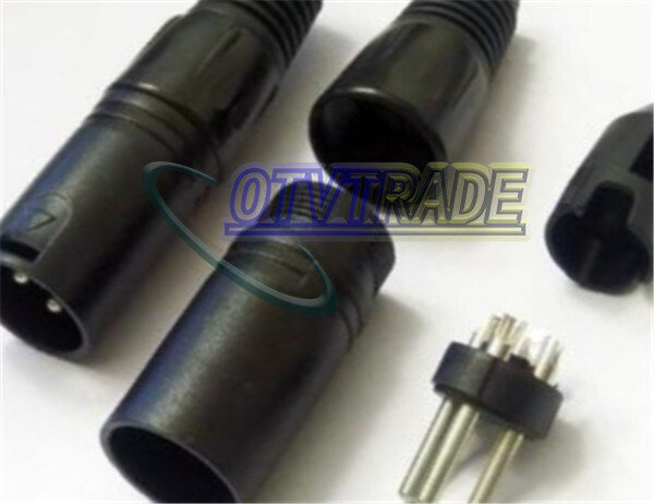 ONE XLR Male 3-pin Plug Connector MicrophPatch NEW