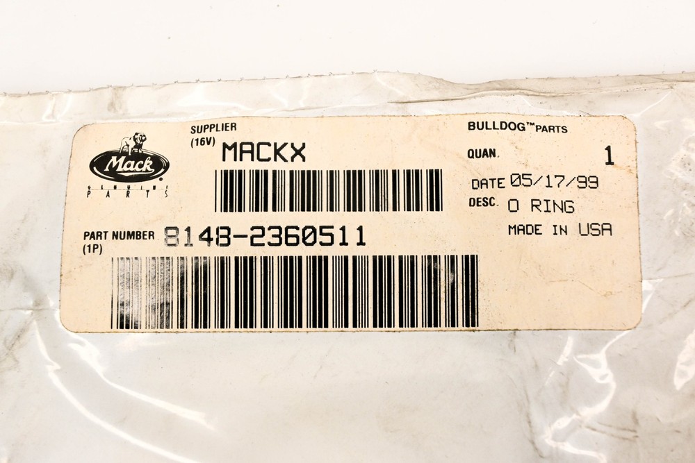 Mack 8148-2360511 O-Ring NOS
