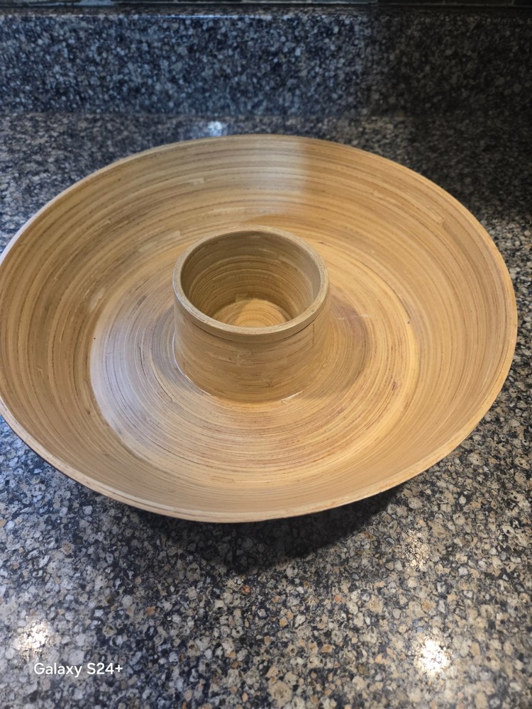 CORE Bamboo Chip and Dip Seving Bowl