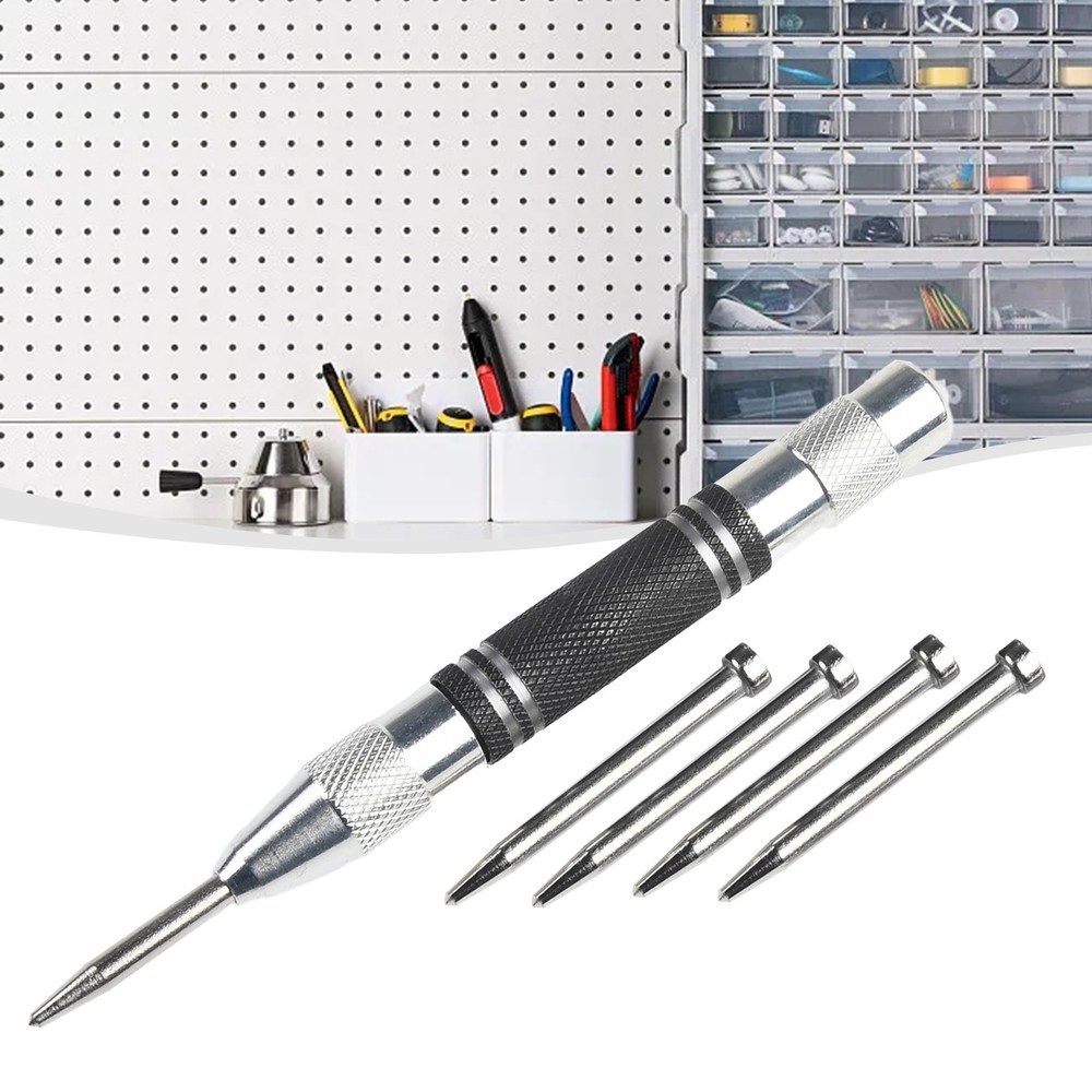 Automatic Centre Punch with Adjustable Spring Load Metal Drill Tool