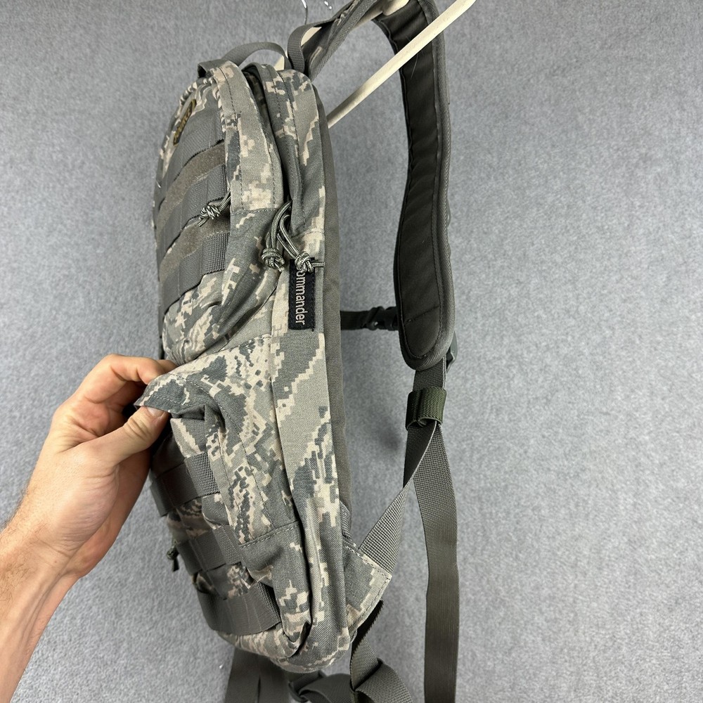 SOURCE Commander Tactical Hydration Pack ACU Gray Camo Nylon One Size MOLLE