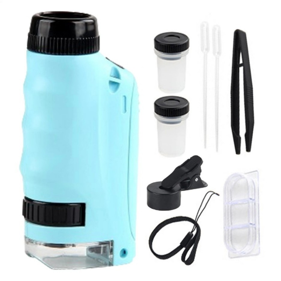 Mini Microscope for Kids gift Portable Microscope LED Lighting Small Handheld/-/