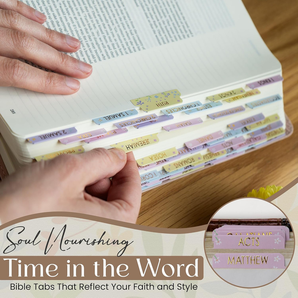 Catholic Bible Tabs for Easy Reference - 73 Tabs + 7 Blank for Study