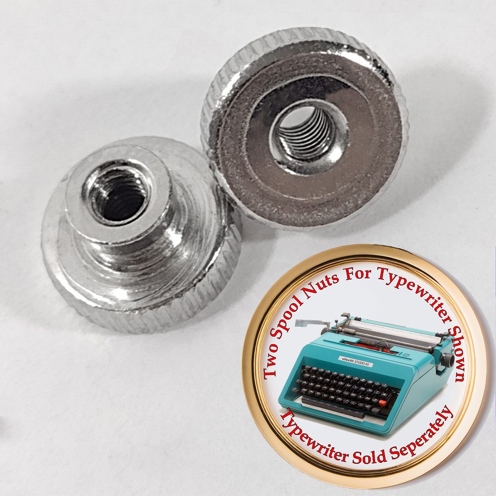 Two Thumb Nuts For An Olivetti Studio 45 Typewriter. 1 Set of 2 Spool Nuts