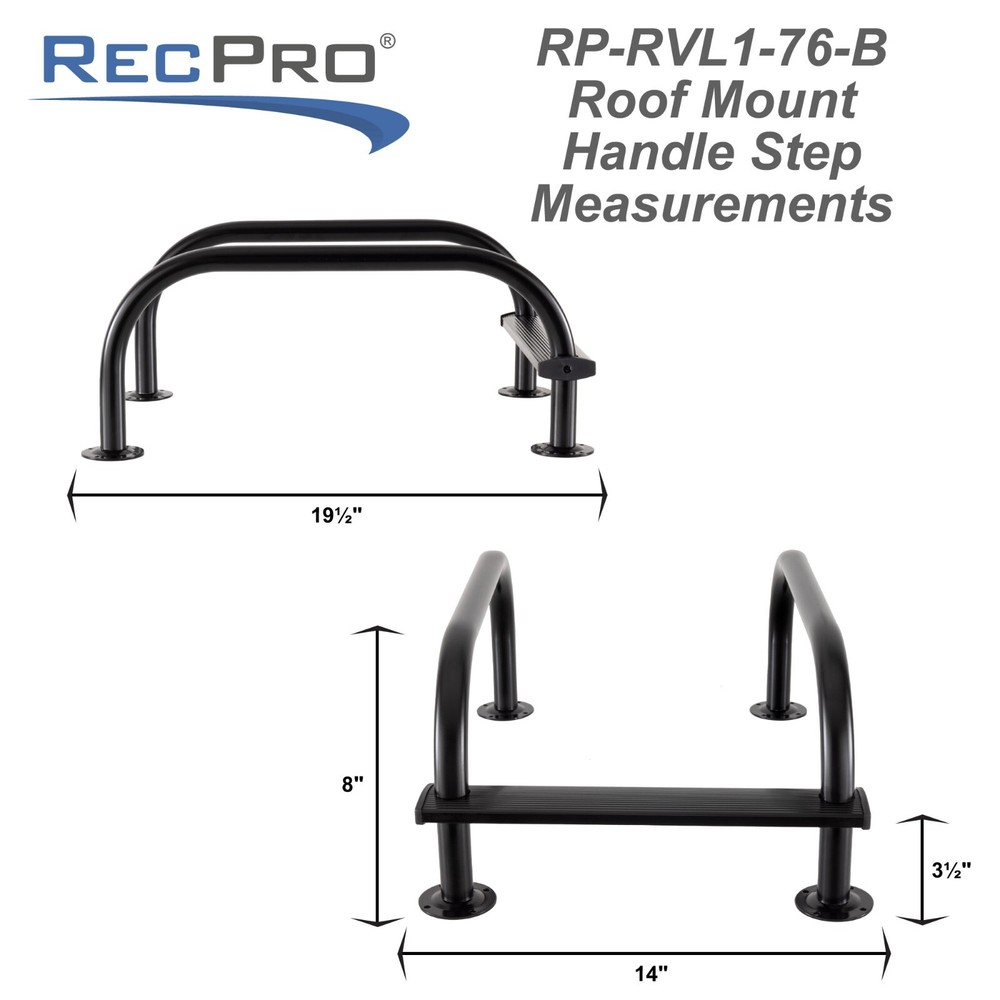 RV Toy Hauler Low Profile Ladder Universal 76" Collapsible