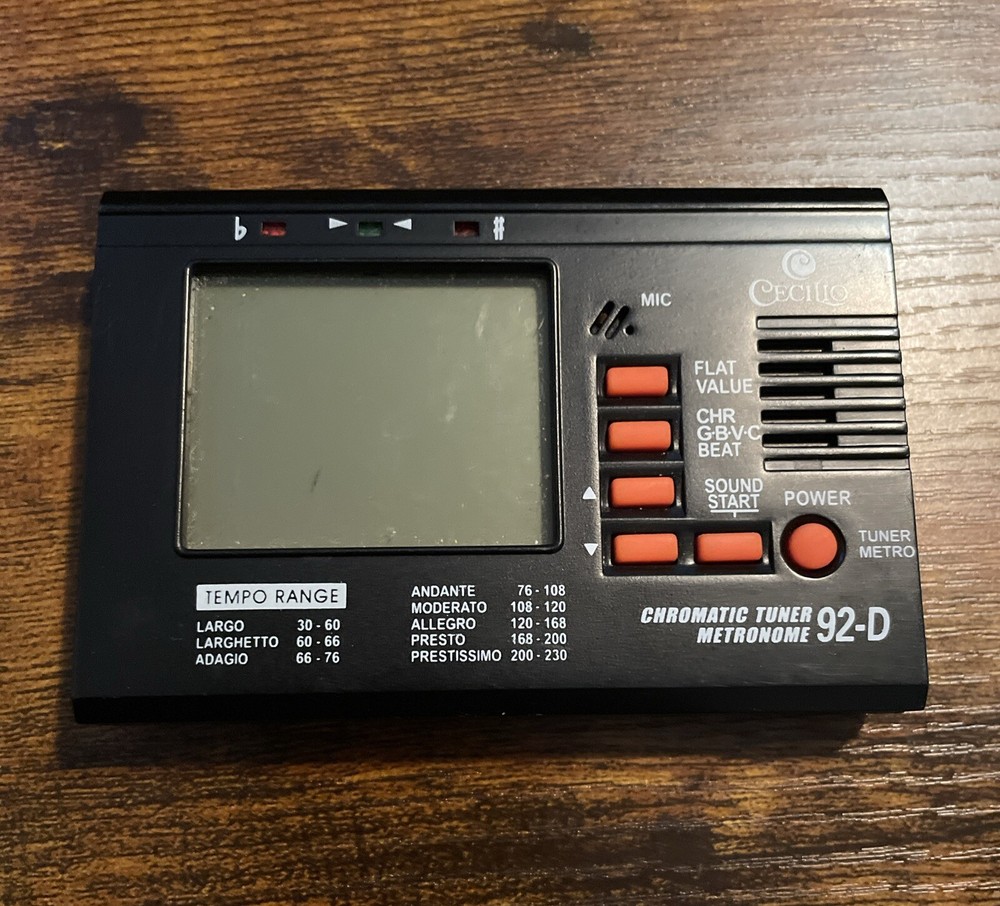 Cecilio Chromatic/String Tuner with Metronome ~92-D GREAT CONDITION