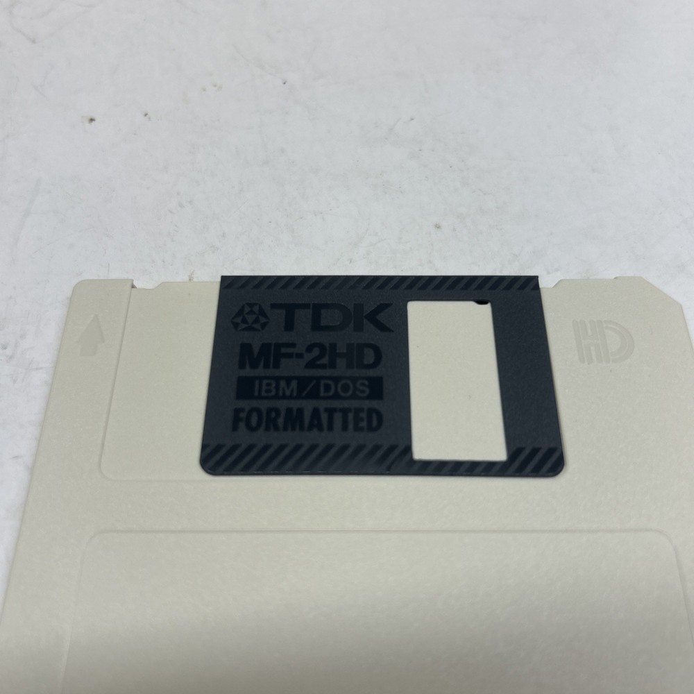 90 TDK Floppy 2HD IBM Formatted 3.5 Floppy Disk Diskettes