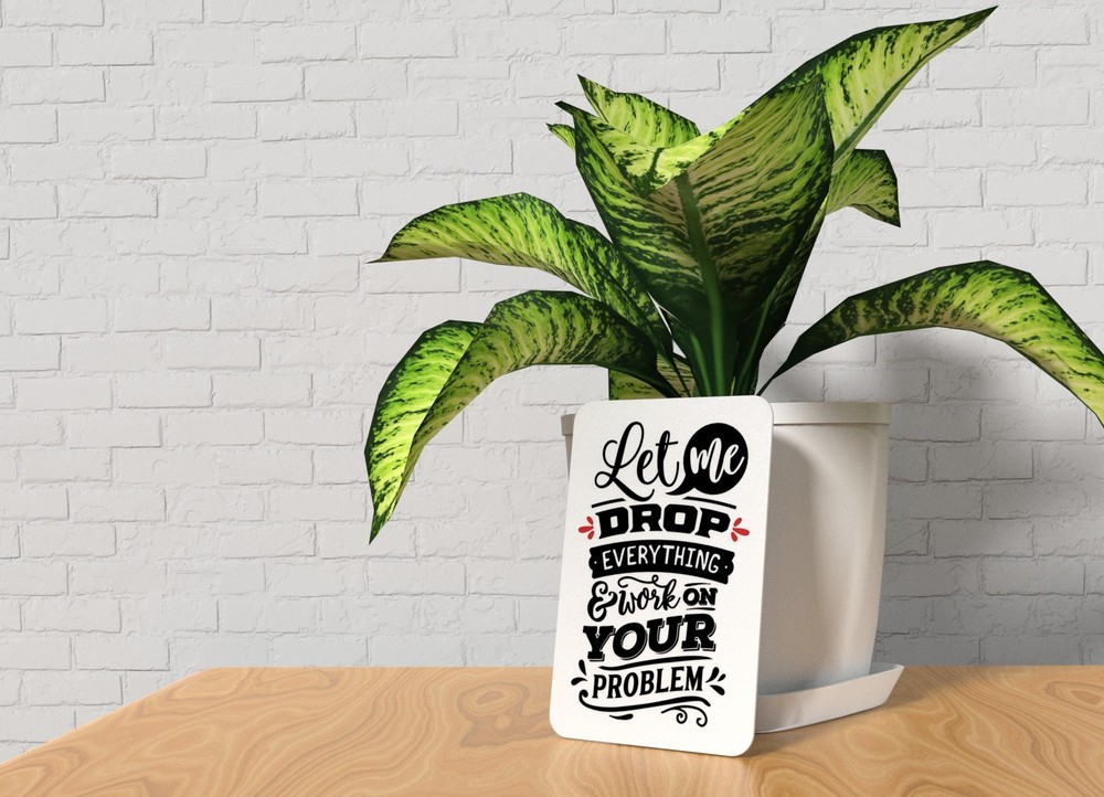 Let Me Drop Everything & Work On Your Problem | Funny sign For Home or Office