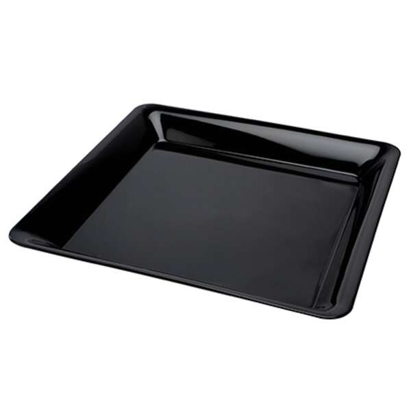 Fineline Settings 12x12-inch Black Square Platter, 25/CS