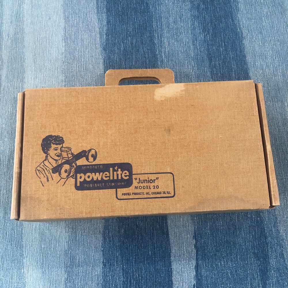 POWERLITE JUNIOR MODEL 20 8mm Camera Light Kit Complete In Box Tested🔥🔥🔥