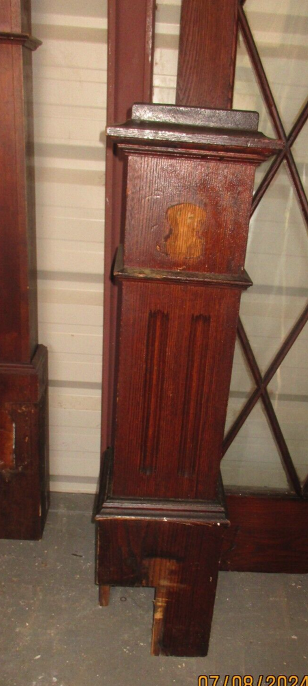 NEWEL POST STAINED 43 TALL WE SHIP!!!!!!