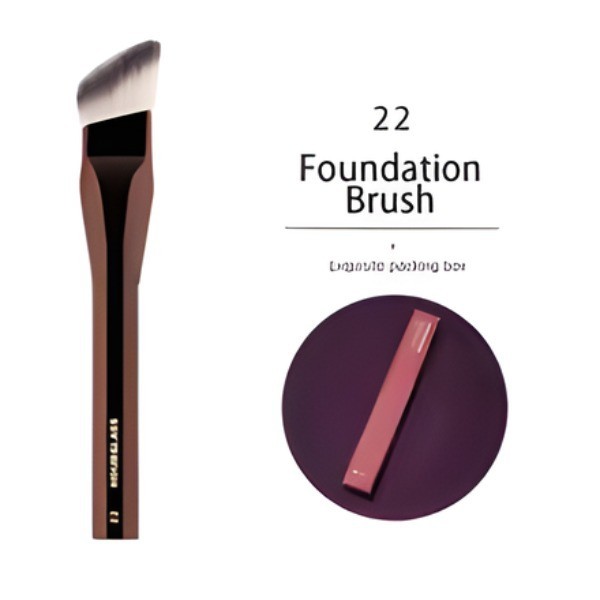Hourglass 022 Angled Liquid Foundation Brush – Cream Base Makeup Blending Tool