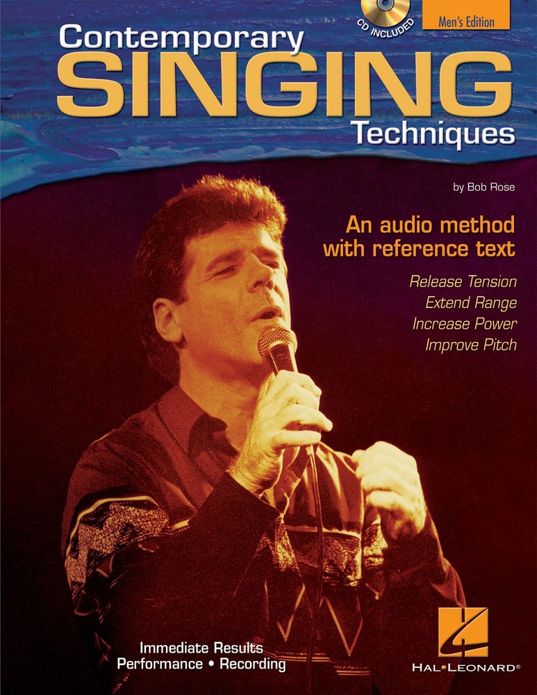 Contemporary Singing Techniques for Men Vocal Lessons Audio Hal Leonard Book CD