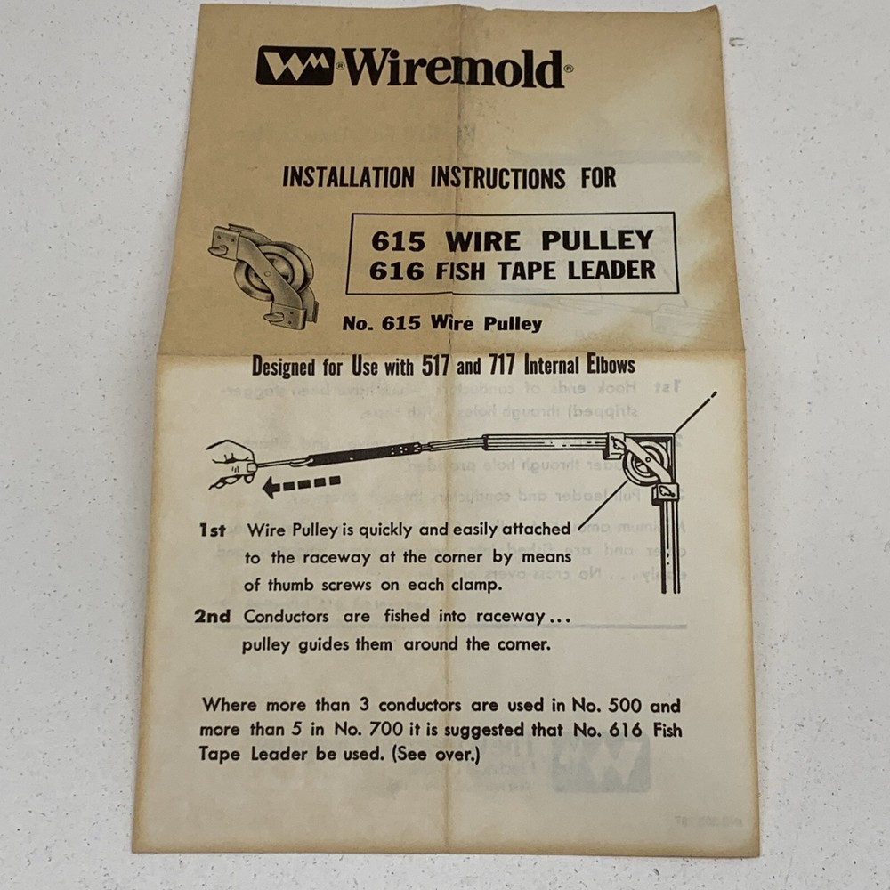 (6-Pack) Wiremold 717 Raceway Internal Elbow Fitting 90-Degree Buff, Older Style