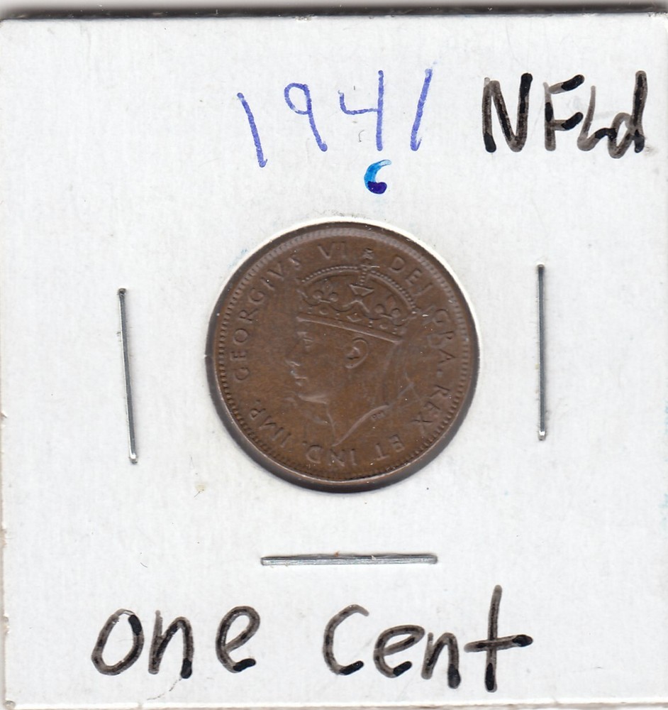 1941 Newfoundland One Small Cent