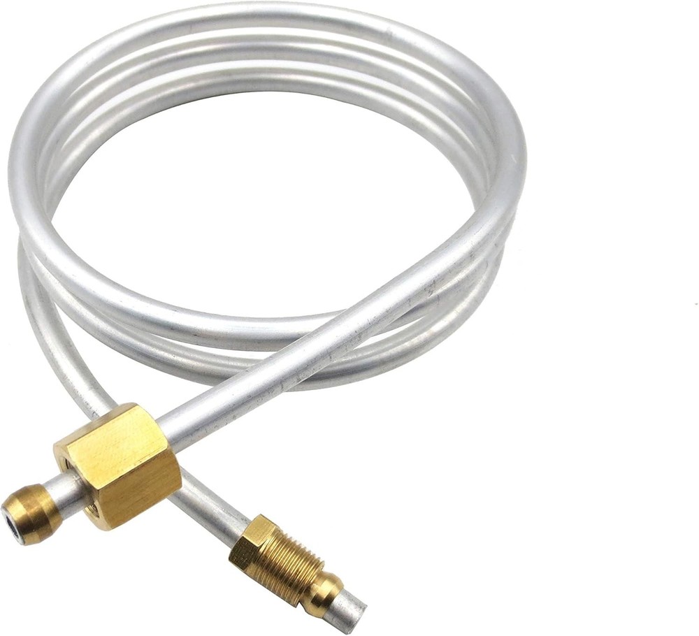 0.24" Aluminum Tubing with Olive Fittings for Gas Water Heater - 1m