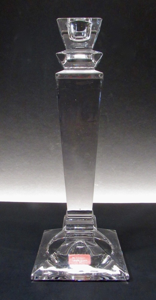 GODINGER CRYSTAL EMPIRE SINGLE LIGHT CRYSTAL CANDLEHOLDER