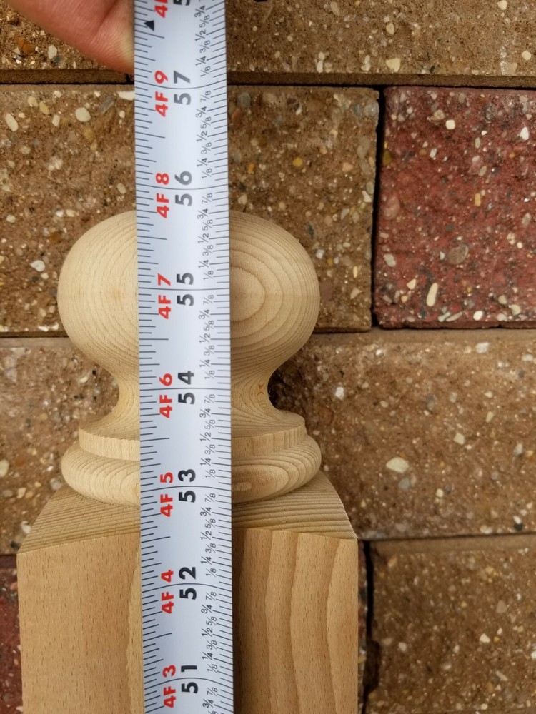 Hampton Starting Newel - 3.5" x 56" - Coffman C-4002 - Beech