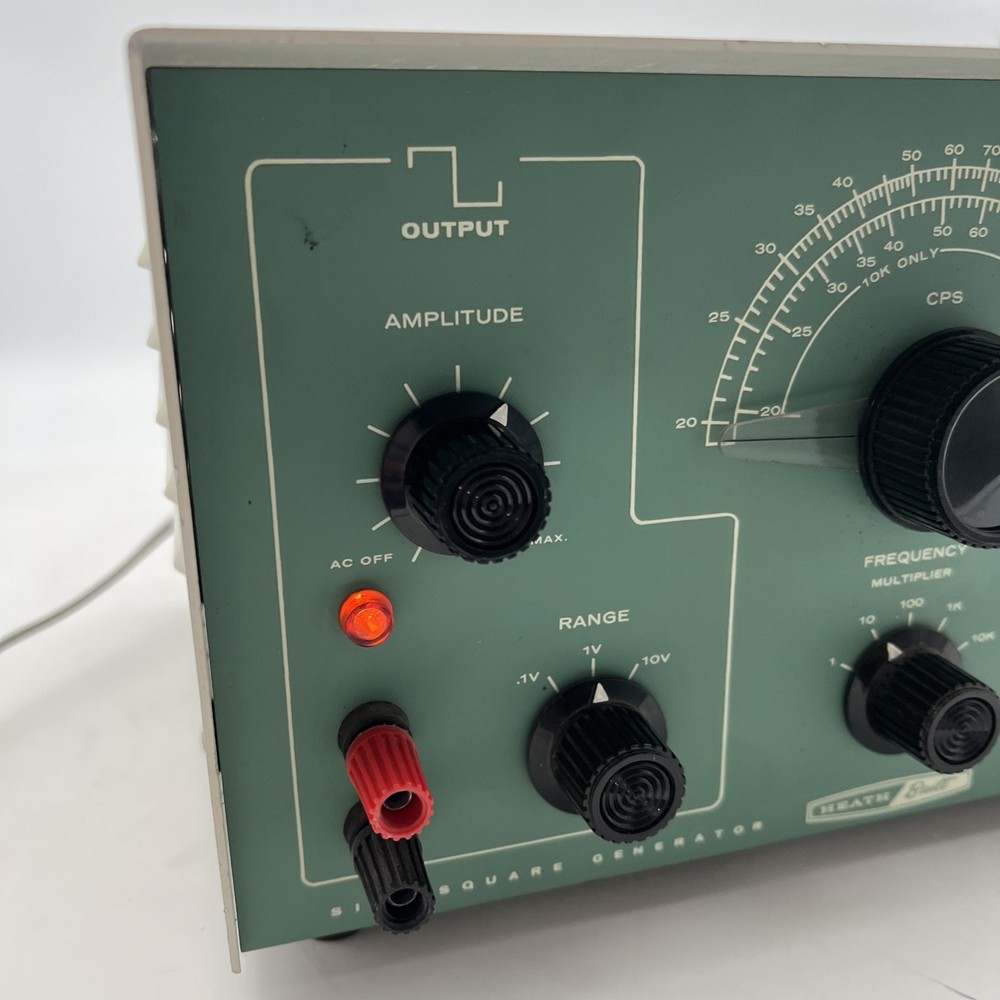 ⭐️HEATHKIT HEATH BUILT SIGN-SQUARE GENERATOR MODEL EUW 27 POWERS ON ⭐️
