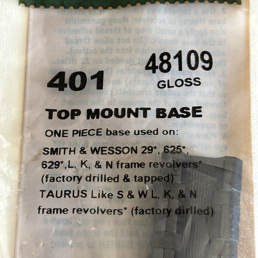 Weaver Top Mount Base #401