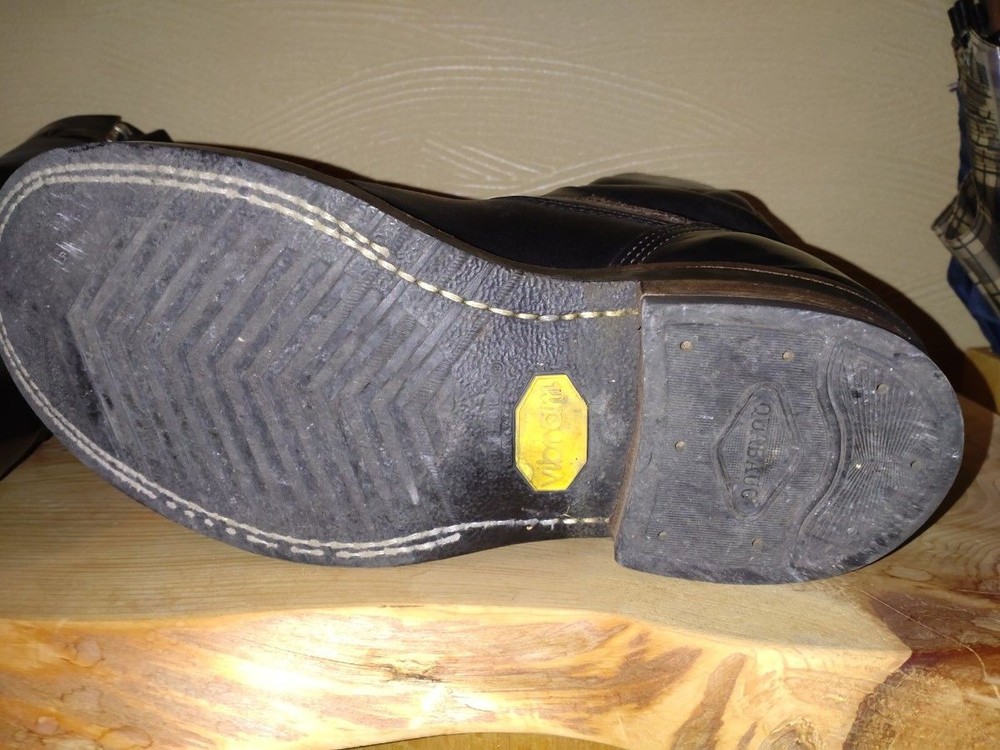 WHITE'S Boots Leather Black Nomad Engineer Boots Size 9FF