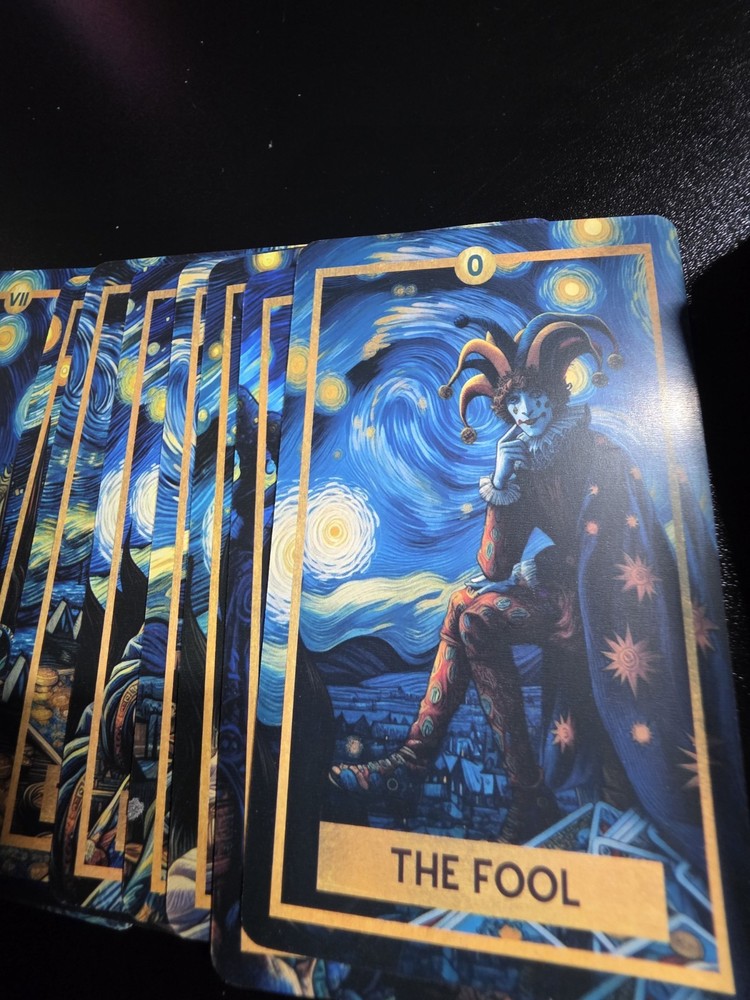 Starry Night Tarot Card Deck 78 Cards Complete Tarot Deck Set