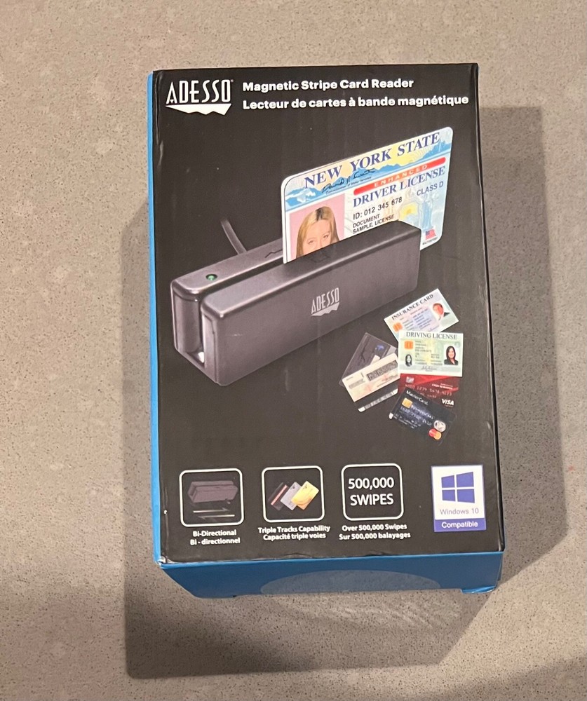 Adesso MSR-100 Magnetic Stripe Card Reader (MSR-100)