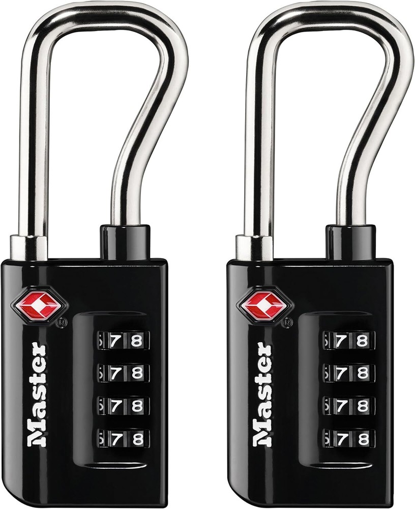 Master Lock 4696T, Set Your Own Combination, Black, 2 PACK