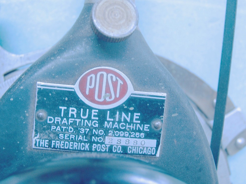 Vintage POST TRUE LINE Drafting Machine w/27" arms