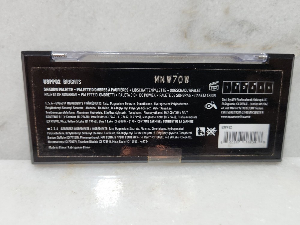 NYX Ultimate Edit Petite Shadow Palette "USPP02 - Brights"