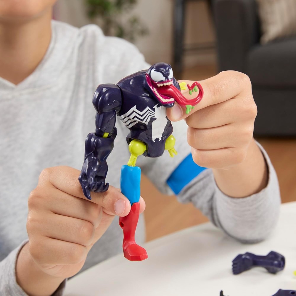 SPIDER-MAN Marvel MixMashers Venom vs. Venomized, Custom Action Figure &...