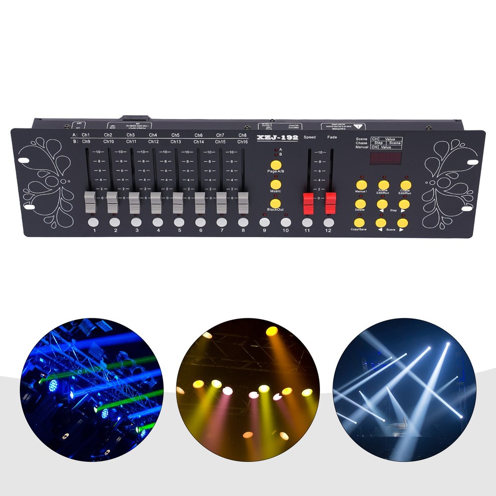 DJ DMX 512 192 Channels Operator Console Controller Stage Lighting DJ Party US