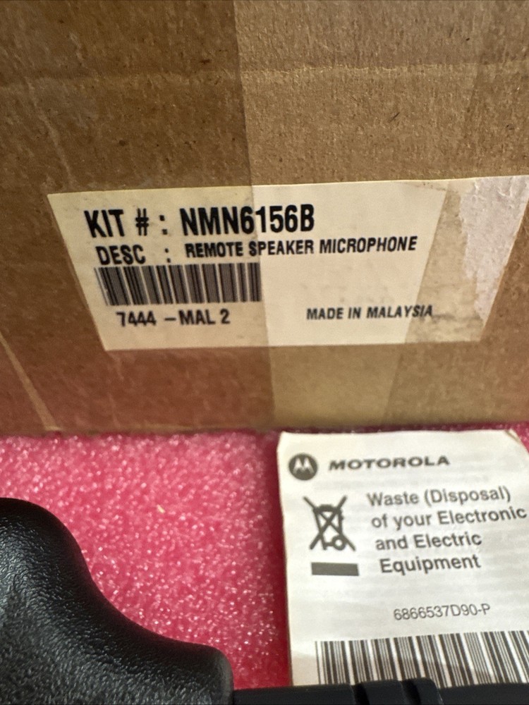 Motorola Speaker Microphone Model NMN6156B ji11