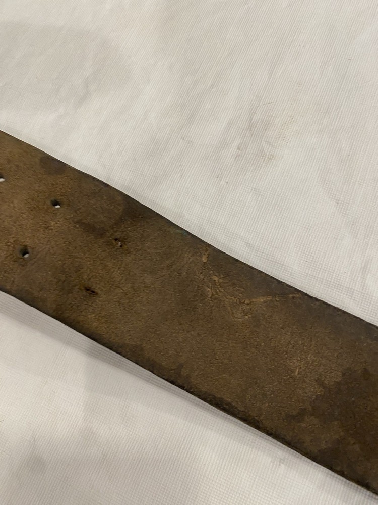WWII German Leather Belt Dated 1939