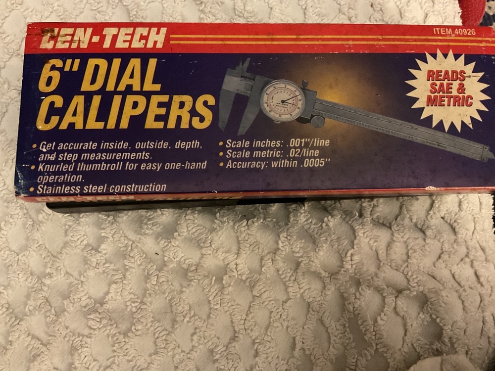 Cen-Tech 6" Dial Calipers