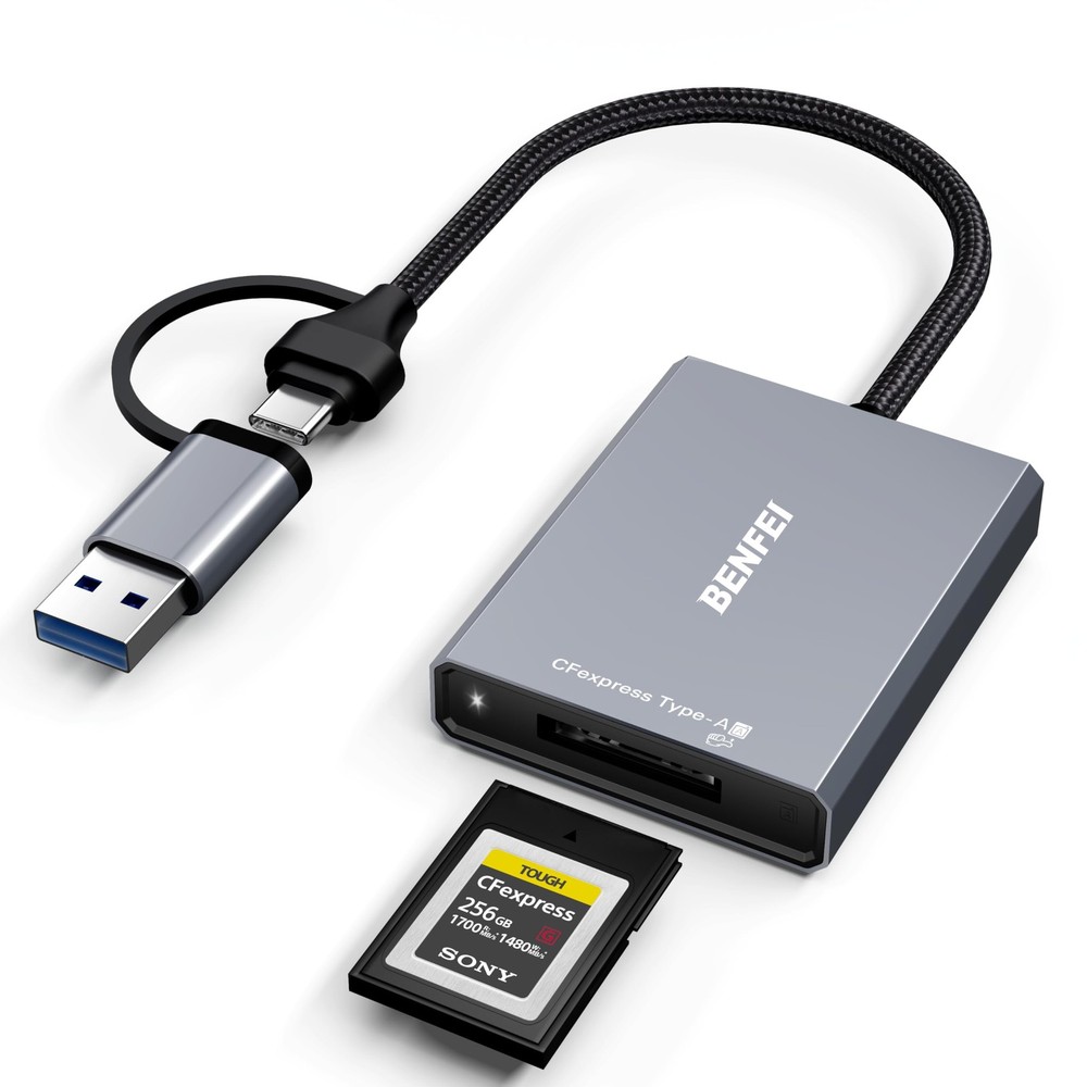 BENFEI CFexpress Type A Card Reader with USB 3.2 (Gen Typ A, Grey
