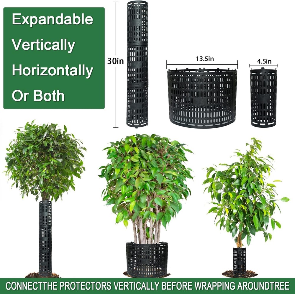 3 Pack Tree Trunk Protectors Mesh Plant Covers Tree Tubes for Seedlings