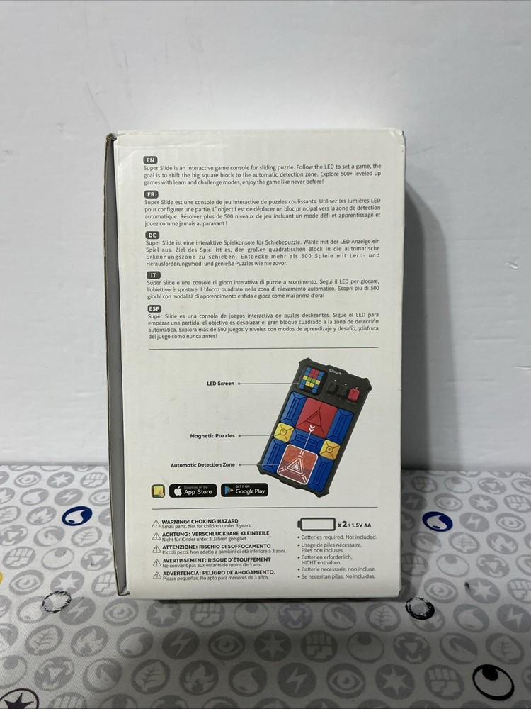 GiiKER Super Slide Electronic Handheld Brain Teaser Puzzle - Complete - Tested!