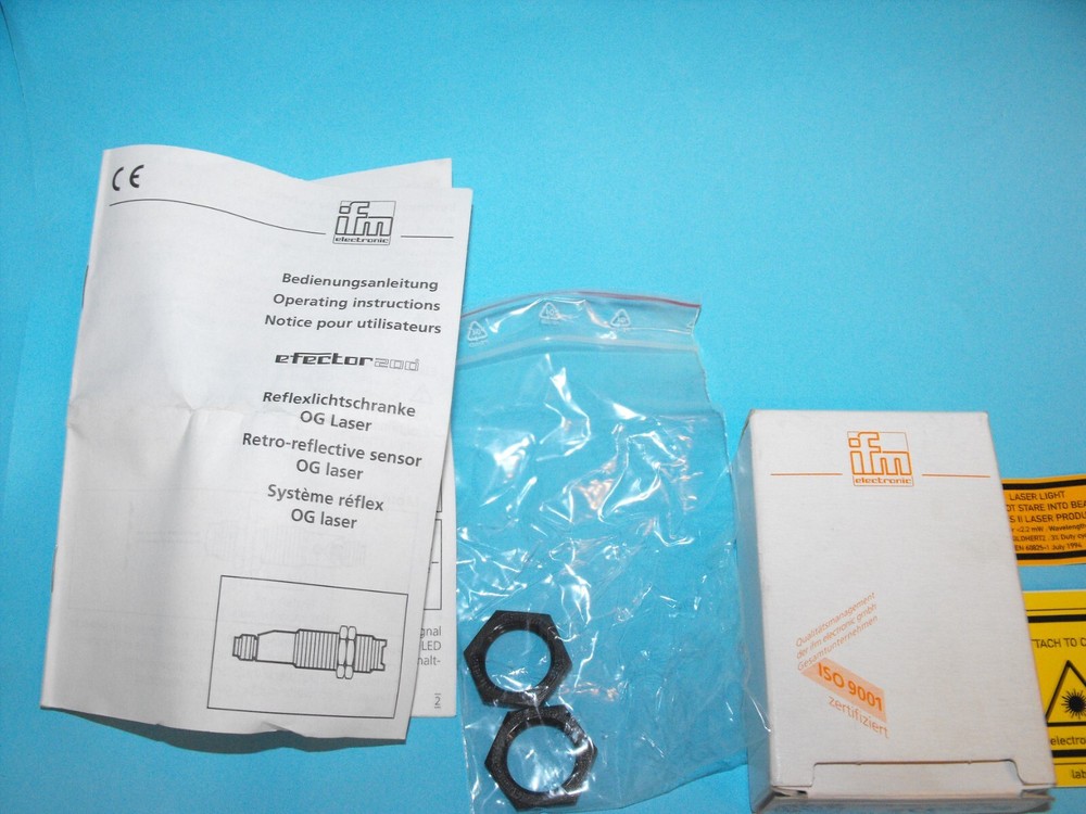IFM EFECTOR OG5071.OGPLFPKG/V4A/US-100.reflection light barrier.NEW.