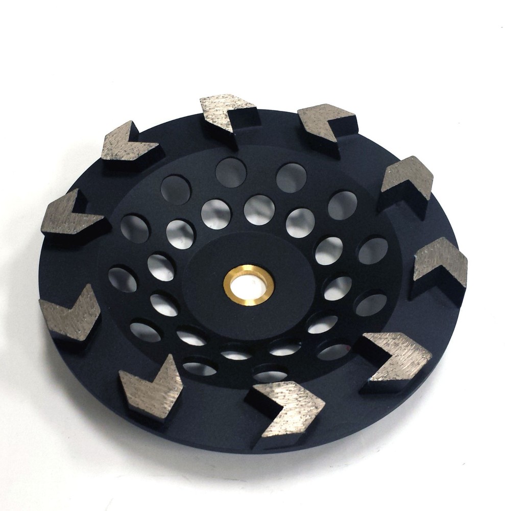 7” Arrow Segment Pro Diamond Cup Wheel for Angle Floor Grinders- PREMIUM QUALITY