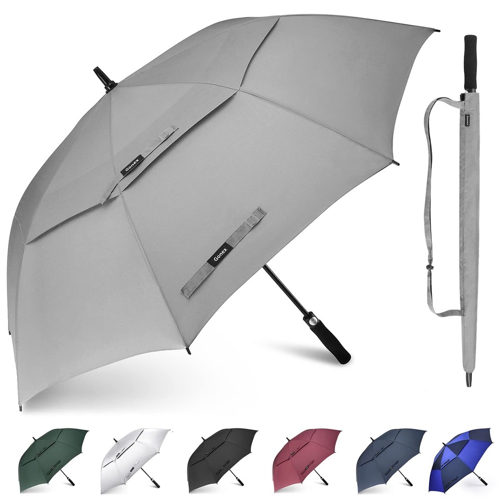 Large Golf Umbrella Windproof 54/62/68 Inch Extra Large Automatic Open Double