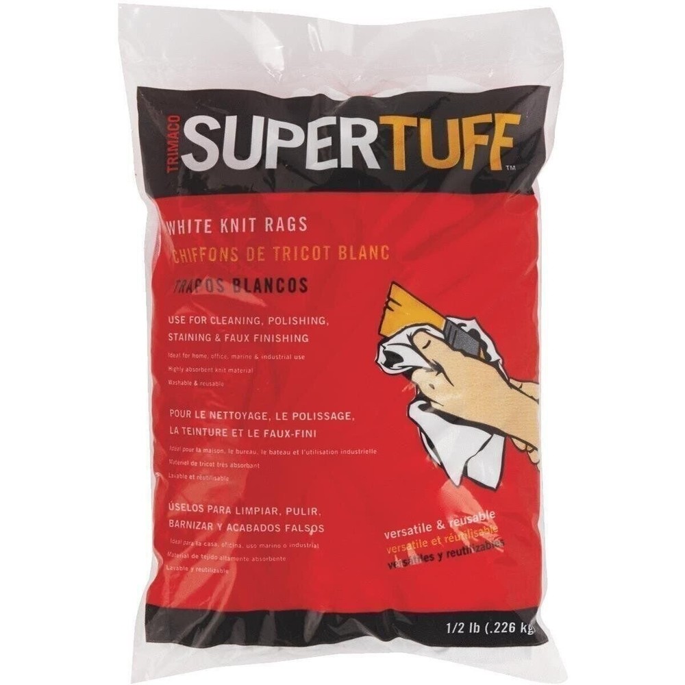 Trimaco 8Oz White Staining Rags