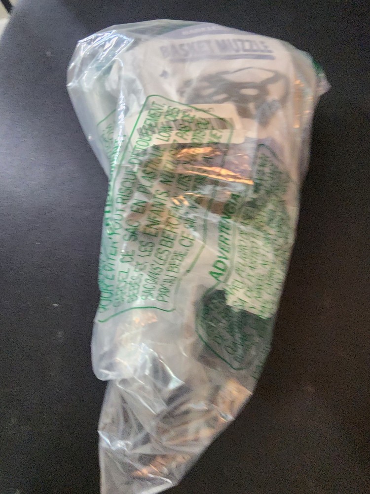 BARKLESS Basket Muzzle for Large Dogs, Humane Muzzle to Prevent Biting and Scave