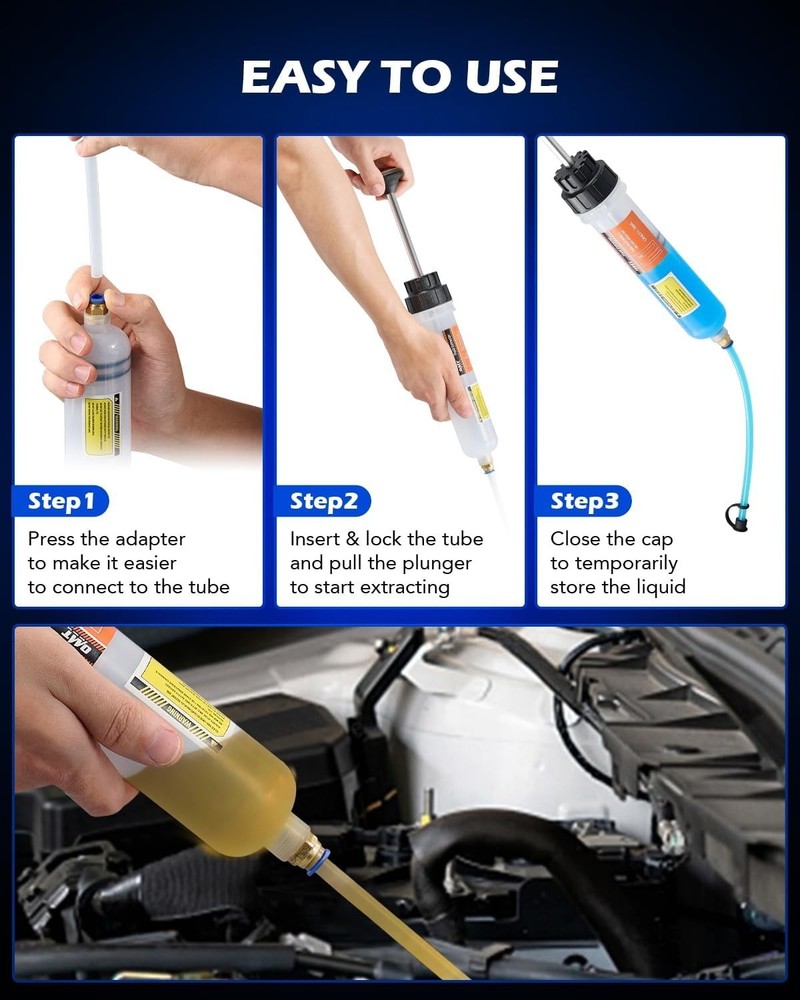 High-Quality 200mL Fluid Extractor with Hose Extensions for Maximum Performance