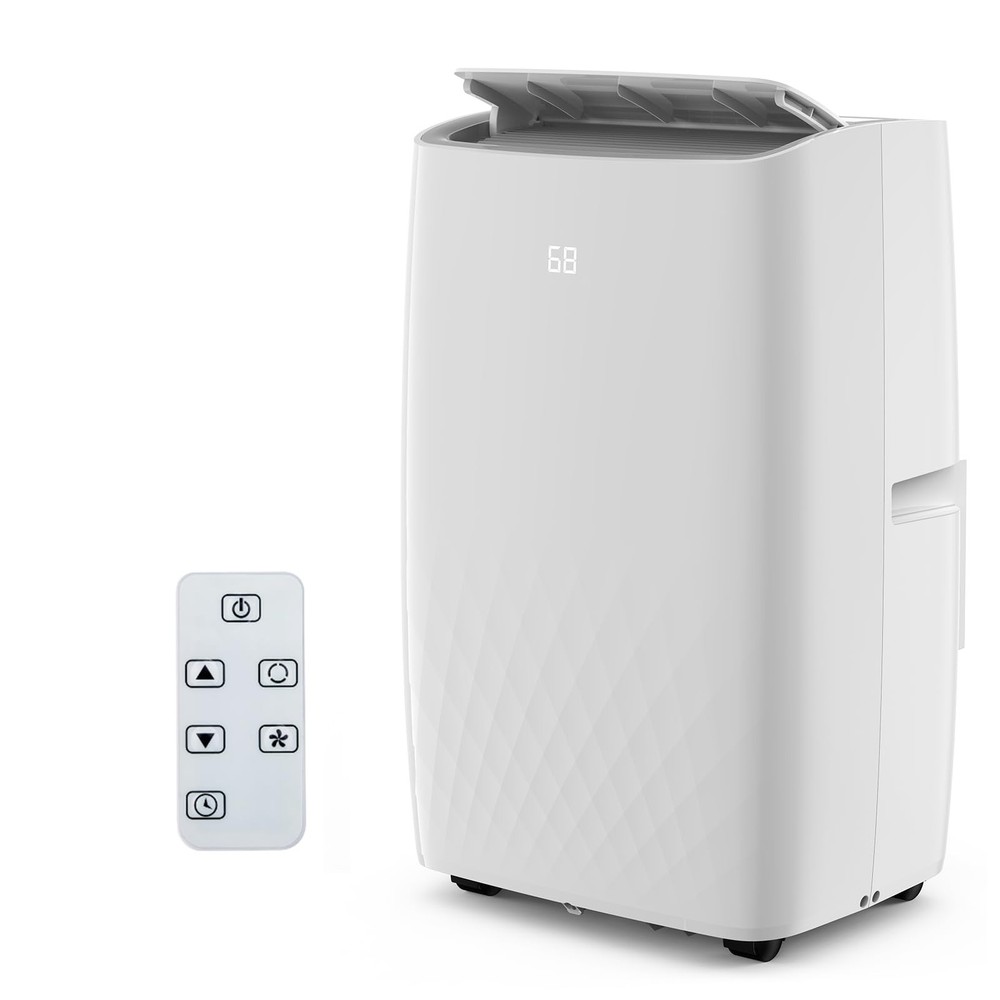 New 12,000 BTU Portable Air Conditioner for Rooms up to 600 Sq.Ft,with Remote