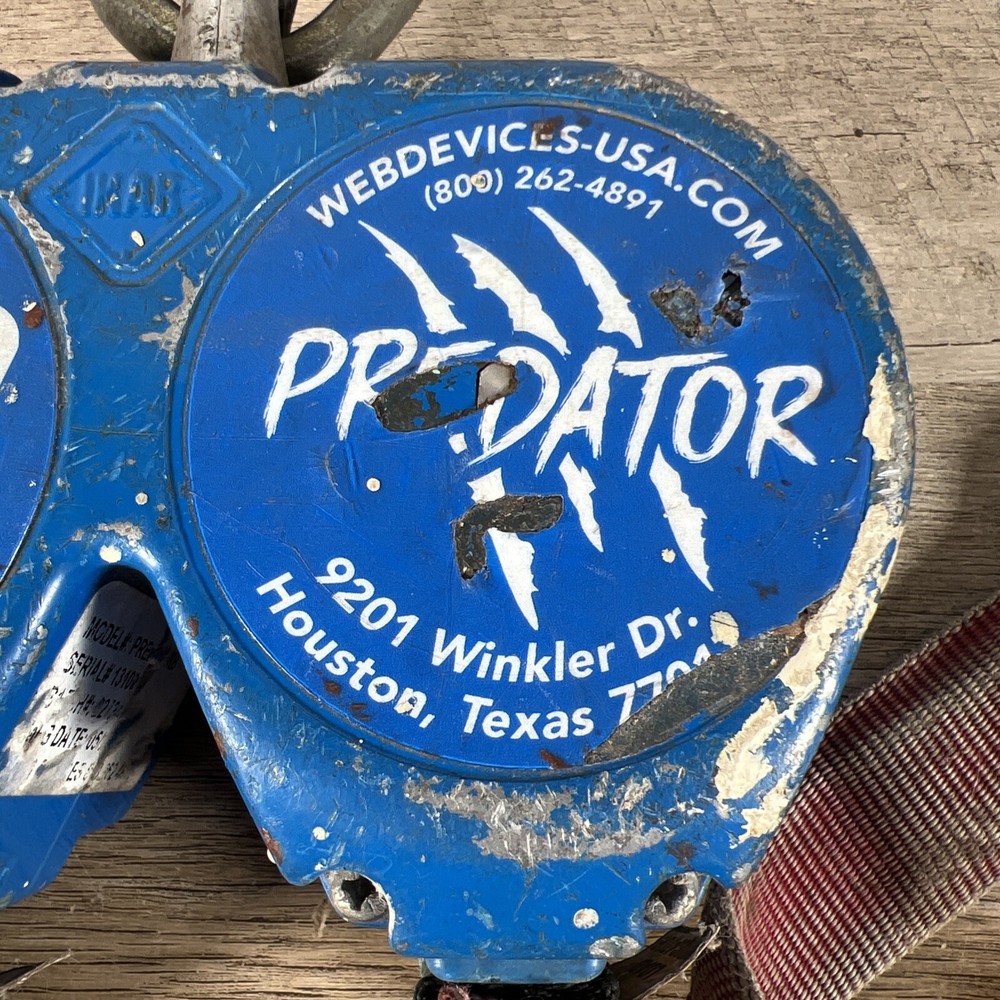 Web Devices Predator 6' Twin Leg Fall Arrest Self Retracting 310 Lbs Capacity