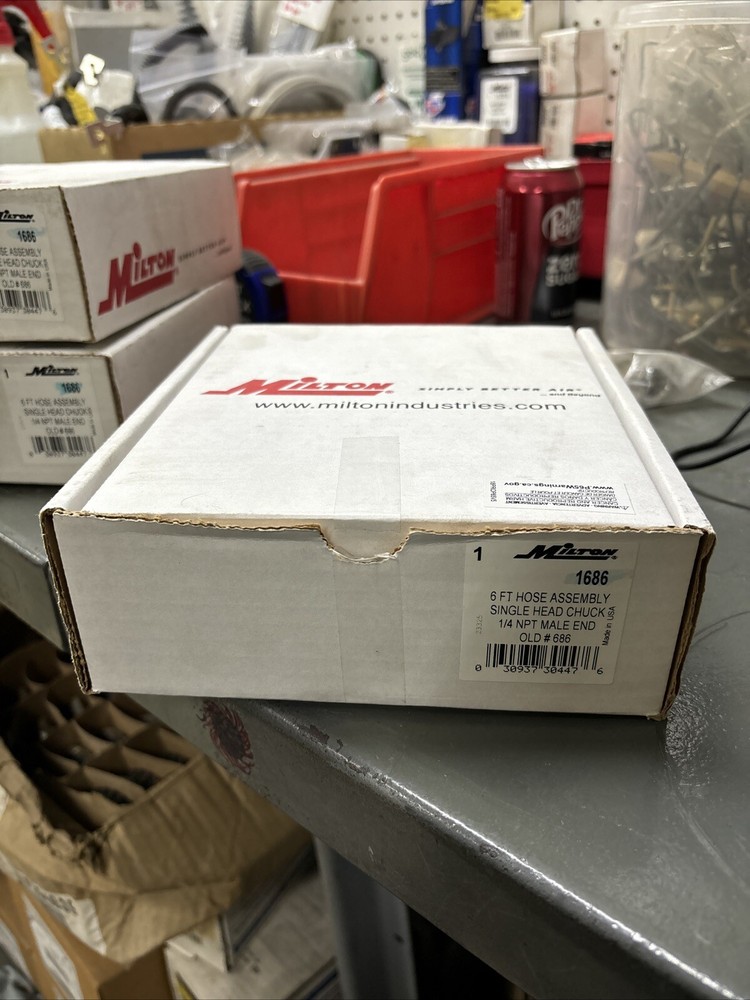 Milton 1686, 6ft Hose Assembly