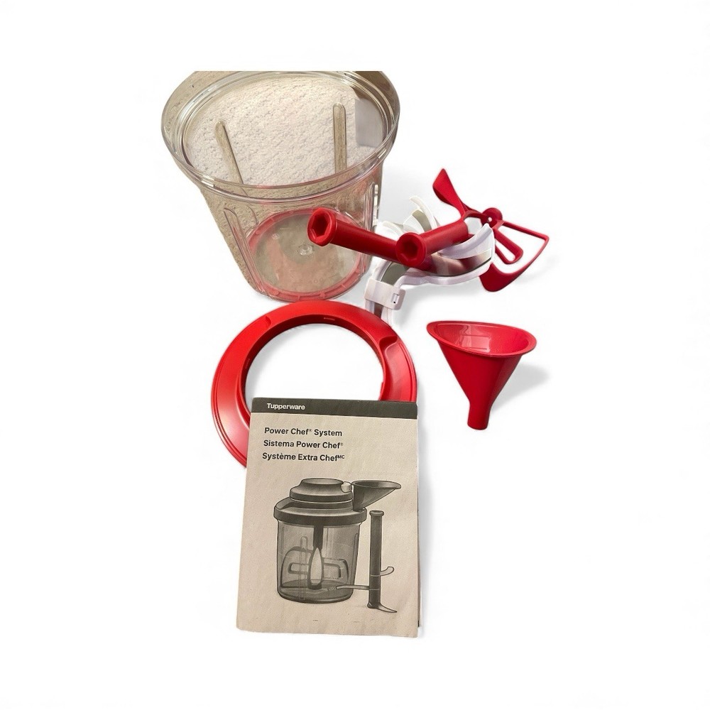 Tupperware Power Chef System Red Replacement *DOES NOT INCLUDE Pull Cord Cover*